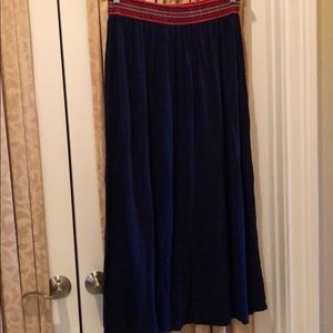 Rue 21 extra large blue skirt with multicolor belt